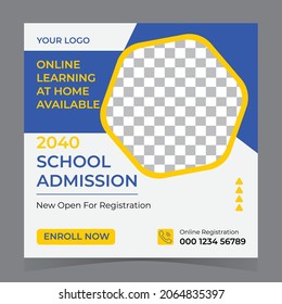 School admission social media post 