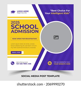 School Admission Social Media Post Template