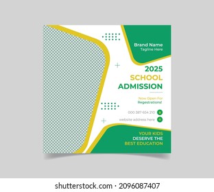 School Admission Social Media Post Template