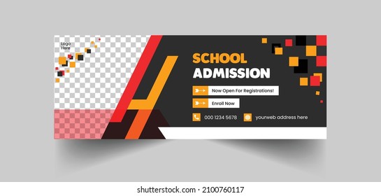 School Admission social media post Banner Design | School Admission Banner template design