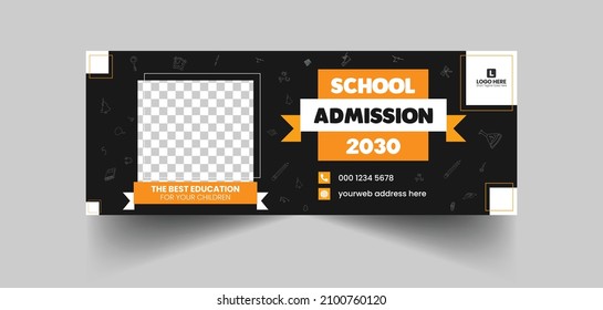 School Admission social media post Banner Design | School Admission Banner template design