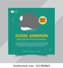 School Admission Social Media Post Template