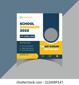 School Admission Social Media Post Template
 City:Sylhet Country : Bangladesh Date:9 29 2022