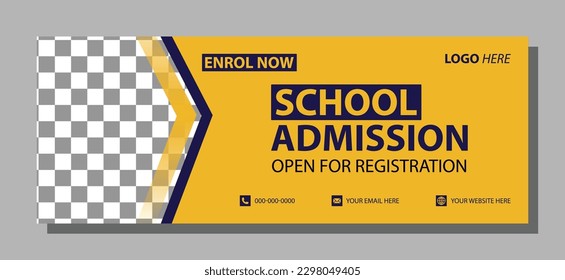 School Admission social media post Banner Design | School Admission Banner template design | modern and minimal design