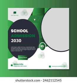 School Admission Social Media Post Template