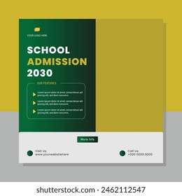 School Admission Social Media Post Template