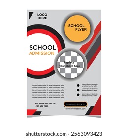 School admission social media post or education school web banner template or square post flyer poster,School admission social media post template.
