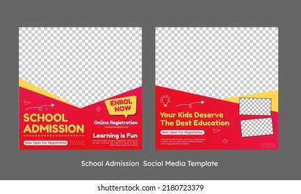 School Admission Social Media Template