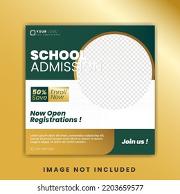 School Admission Social Media Web Poster Flyer Promotion And Profile Photo Design