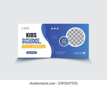 School Admission Web Banner Design