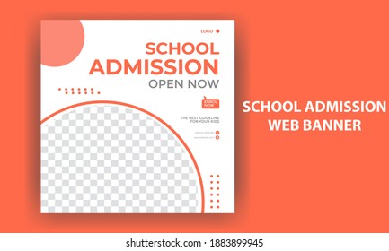 Webbanner-Design für Schuleintritte