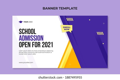 School admission web banner template