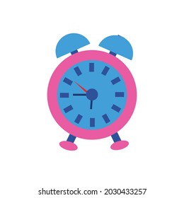 icono de relleno de reloj de alarma de escuela