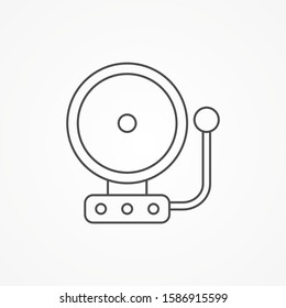 School alarm vector icon sign symbol