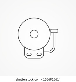 School alarm vector icon sign symbol