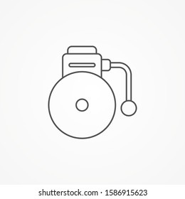 School alarm vector icon sign symbol