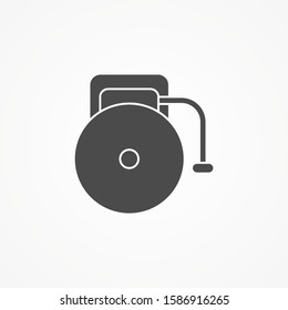 School alarm vector icon sign symbol