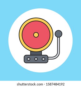 School alarm vector icon sign symbol