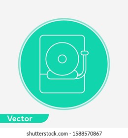School alarm vector icon sign symbol