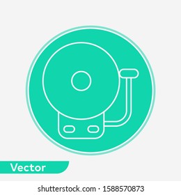School alarm vector icon sign symbol