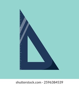 School angle ruler icon. Simple illustration of school angle ruler vector