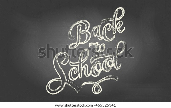 School Back Font Back School Vintage Stock Vector (Royalty Free ...