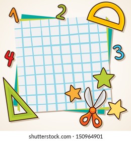 School background. Back to school