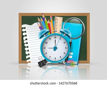 School background backgriund. Vector illustration.