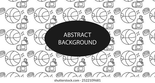 school background pattern design. Banner. Vector illustration