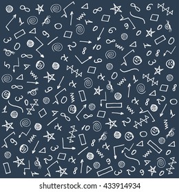 School background pattern. Lettering. Making notebooks, textbooks, for web design. Vector illustration.