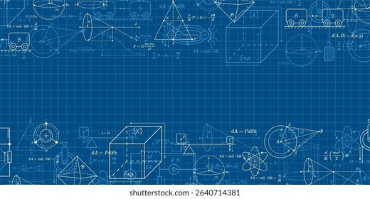 School background in physics and mathematics .Formulas and drawings. Scientific research.