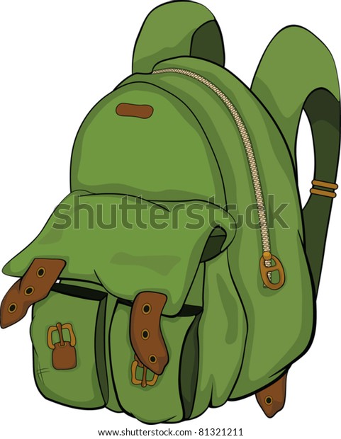 School Backpack Cartoon Stock Vector (Royalty Free) 81321211