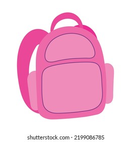 school backpack cartoon cartoon isolated icon