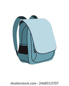 School backpack education cartoon isolated