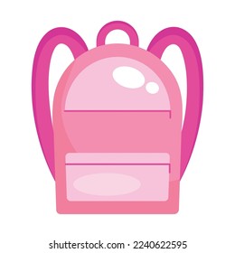school backpack flat icon isolated