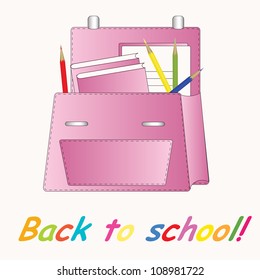 School backpack for girl