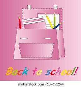 School backpack for girl