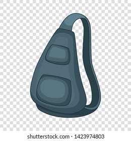 School backpack icon. Cartoon illustration of school backpack vector icon for web