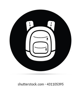 School Backpack Icon Circle Icon