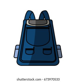 School backpack isolated