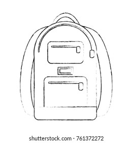 School backpack isolated