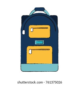 School backpack isolated