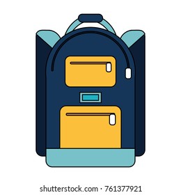 School backpack isolated