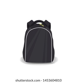 School backpack isolated on white background for your creativity