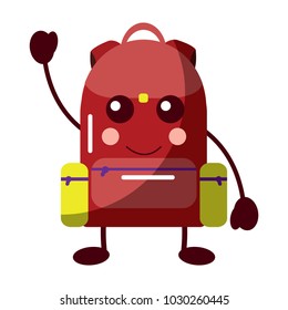 school backpack kawaii cartoon character
