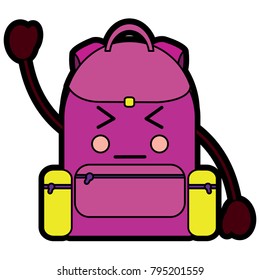 school backpack kawaii cartoon character