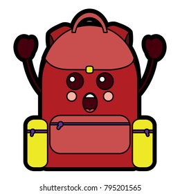 school backpack kawaii cartoon character