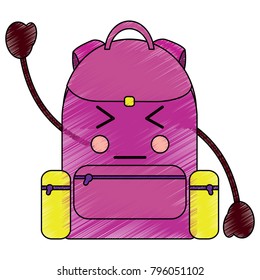 school backpack kawaii cartoon character