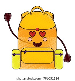 school backpack kawaii cartoon character