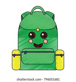 school backpack kawaii cartoon character